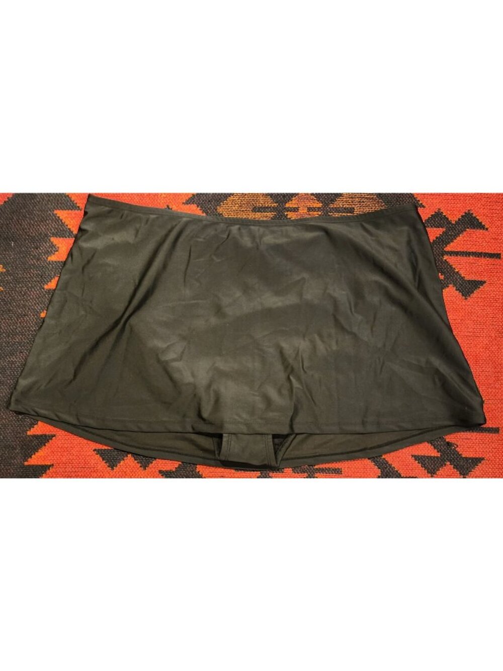 NEW Chadwicks Black Swim Skirt With Built-In Briefs Size 18 Nylon/Spandex Blend